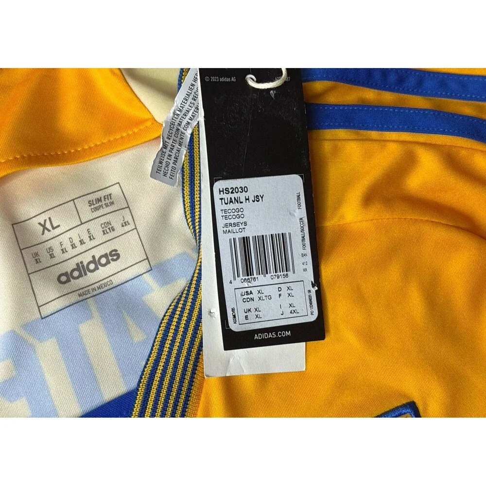 Adidas Tigres TUANL Soccer Jersey Men's Size XL New With Tags HS2030 Liga MX